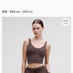 Lululemon Align Tank. Size 2. A/B support. NWT